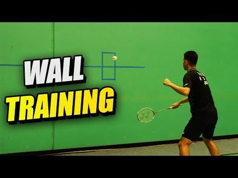 (7) Badminton Training - Wall Defensive Drill - YouTube Badminton Drills, Badminton Training, Best Practice, Drills, Badminton, The Wall, Defense, You Can Do, Improve Yourself