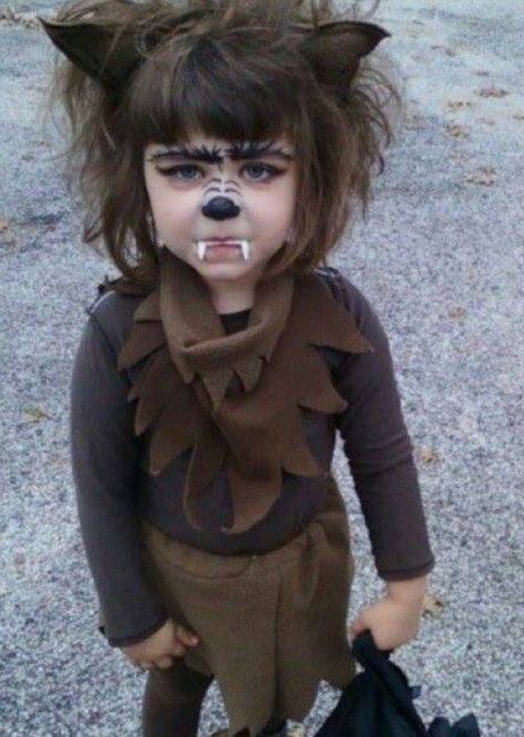 Halloween Makeup For Kids, Werewolf Costume, Halloween Costumes To Make, Barbie Halloween, Scary Halloween Costume, Diy Halloween Costumes For Kids, Diy Halloween Costumes Easy, Diy Halloween Costume, Halloween Costume Contest