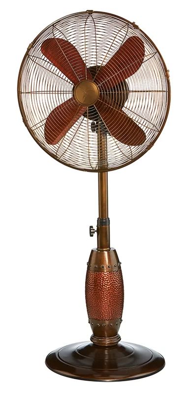 Rosdorf Park Lorretta Oscillating Floor Fan & Reviews | Wayfair Pedestal Fans, Standing Fans, Stand Fan, Table Fans, Weathered Paint, Antique Fans, Floor Fans, Pedestal Fan, Outdoor Fan