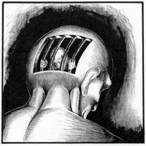 prisoner of my mind | Prisoner in my own mind | psychology Prison Art, Solitary Confinement, Deep Art, Dark Art Drawings, Gcse Art, A Level Art, Dark Art, Art Sketches, Art Inspo