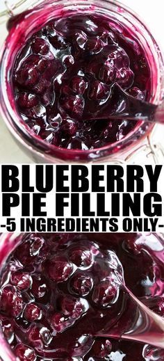 Pie, Easy Blueberry Pie Filling, Blueberry Pie Filling Recipes, Easy Blueberry Pie, Homemade Blueberry Pie, Pie Fillings, Canned Blueberries, Canning Fruit, Tiramisu Dessert