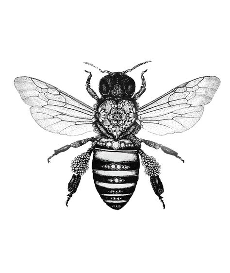 Honey Bee Tattoo, Tattoo Diy, Kunst Tattoos, Star Wars Tattoo, Elephant Tattoo, Bee Tattoo, Diy Tattoo, Bee Art, Skin Art