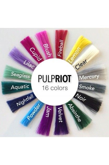 Hair Color Swatches, Pulp Riot Hair Color, Purple Pixie, Pulp Riot Hair, Bright Hair Colors, Pulp Riot, Semi Permanent Hair Color, Tone Hair, Permanent Hair Color