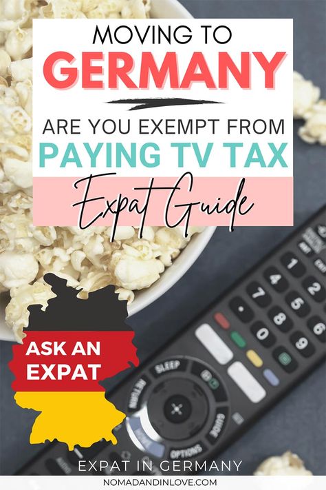 Expats living in Germany share tips on how to pay your TV tax in Germany and a list of reasons why you could be exempt from paying. Make moving to Germany a little easier with this Germany relocation guide. | moving abroad to germany | moving to germany from US | things to know before moving to germany | moving to berlin germany | moving to germany tips | germany tv | living in Germany | Berlin relocation guide | moving to germany checklist | Living In Germany, German Travel, Moving To Germany, Moving Abroad, Germany Berlin, Move Abroad, Expat Life, Learn German, Life Blogs