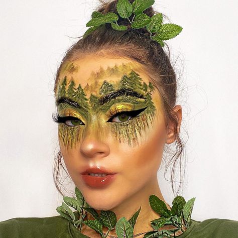 Bodypainting, Nature, Extraordinary Makeup, Art Eyeshadow, Artsy Makeup, Rhinestone Makeup, Face Paint Makeup, Face Art Makeup, Face Paintings