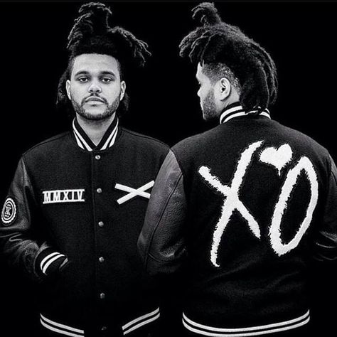 ✦ Pinterest: @Lollipopornstar ✦ The Weeknd | Abel Tesfaye | XO Clothing The Weeknd Jacket, The Weeknd Clothes, Xo Jacket, The Weeknd Memes, Leather Sleeve Jacket, Beauty Behind The Madness, Abel The Weeknd, Breathtaking Photography, Varsity Letterman Jackets