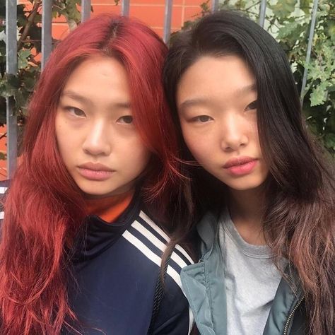 Monolid Model, Hoyeon Icons, Hair Asian, Jung Ho Yeon, Jung Hoyeon, Ho Yeon, Hoyeon Jung, Red Hair Inspo, Elite Model Management