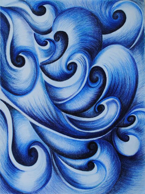 Color Pencil Abstracts Color Pencil Abstract Drawing, Blue Color Drawing, Color Pencil Projects, Abstract Color Pencil Drawings, Colored Pencil Patterns, Abstract Colored Pencil Art Ideas, Abstract Art Colored Pencil, Cool Colors Drawing, Color Art Drawings