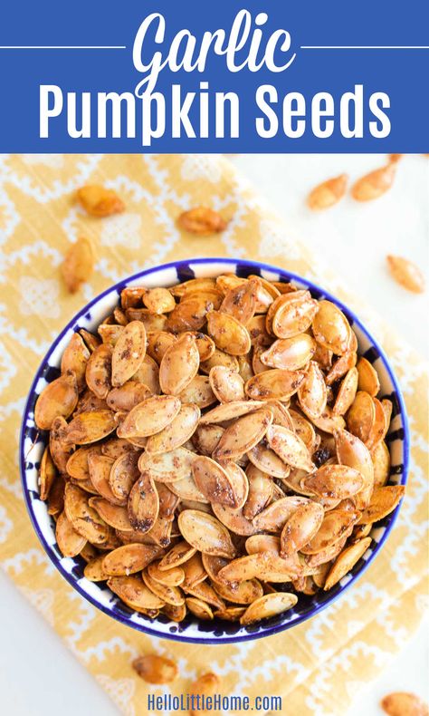 Pumpkin Seed Recipes Salted, Pumpkin Seed Recipes Baked, Veggie Recipes Breakfast, Best Pumpkin Seed Recipe, Savory Pumpkin Seeds, Pumpkin Seed Recipes Roasted, Roasted Pumpkin Seeds Recipe, Fall Recipes Snacks, Homemade Pumpkin Seeds