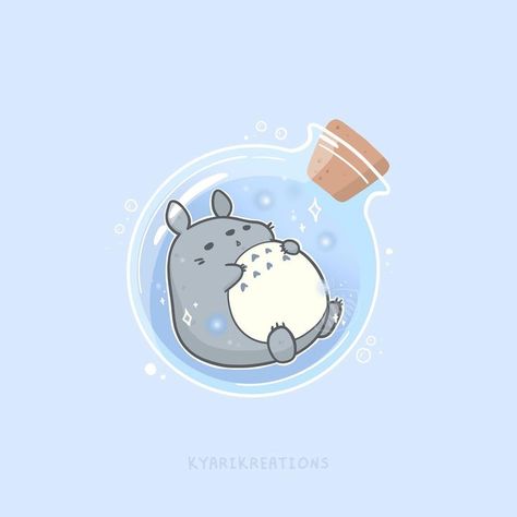 Totoro Drawing, Kawaii Totoro, Cute Background Pictures, Totoro Art, Studio Ghibli Background, Disney Characters Wallpaper, Ghibli Artwork, Studio Ghibli Art, Cute Animal Drawings Kawaii