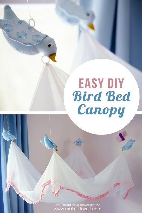 Deco Disney, Princess Nursery, Disney Rooms, Disney Nursery, Diy Birds, Bed Canopy, Baby Diy, Disney Diy, Disney Crafts