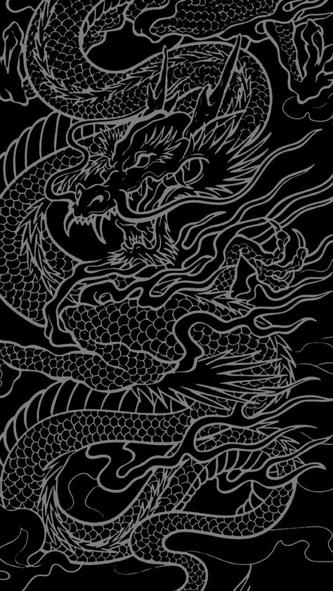 Japanese Geisha Drawing, Dragon Wallpaper Iphone, Blackout Tattoo, Simple Tattoo Designs, Space Wallpaper, Back Tattoo Women, Textile Pattern Design, Japanese Tattoo Art, Phone Wallpaper Patterns