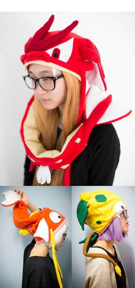 Nintendo Merch, Red Gyarados, Pokemon Violet, Pokemon Hat, Pokemon Diy, Plush Hat, Pokemon Moon, Pokemon Craft, Bubble Shooter