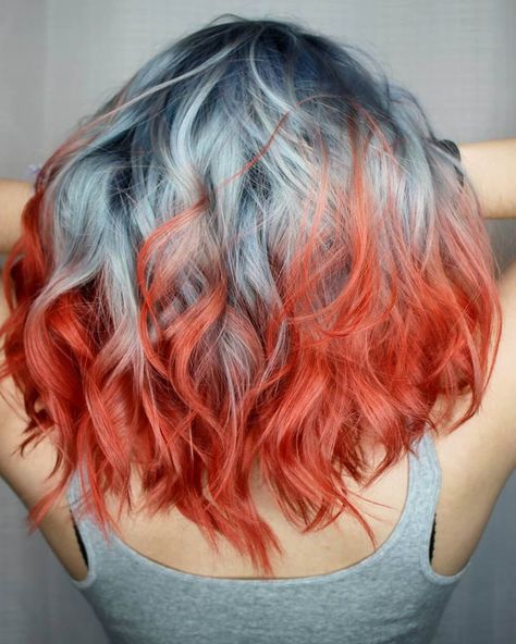 Here Are 22 Incredible Silver Hair Color Ideas To Try This Year Vivid Hair, Gradient Hair, Mane Addicts, Silver Hair Color, Pastel Hair, Needful Things, Dye My Hair, Red Hair Color, Rainbow Hair