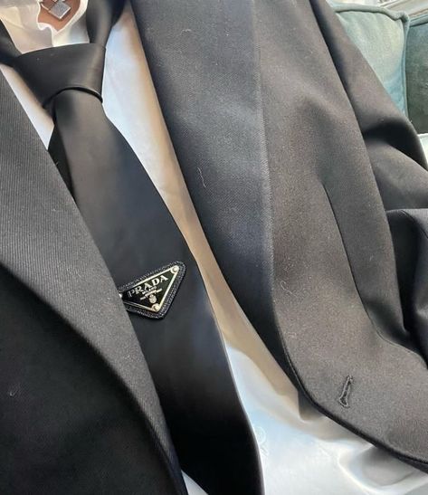 🖤🏴 Prada Aesthetic, Zodiac Academy, Rina Kent, Brand Clothes, Necktie, Black Tie, Old Money, White Shirt, Royals