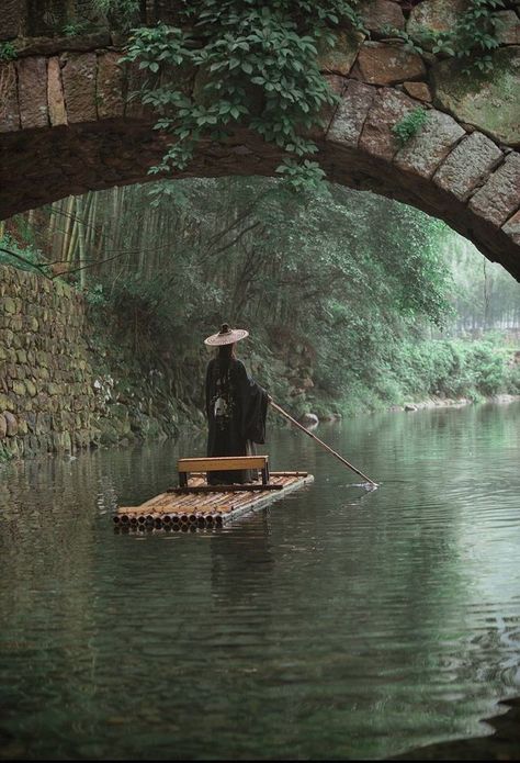 nature, water, river, one, bridge, canal, man, travel, adult, recreation, wood, rain, reflection, art, lake Ancient Japan Aesthetic, Ancient Asia, The Tao, Chinese Aesthetic, Our Energy, Image Swag, Japan Aesthetic, Aesthetic Japan, The Present Moment