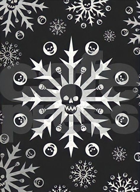 Christmas Skull Wallpaper, Skull Christmas Wallpaper, Creepmas Wallpaper, Goth Christmas Wallpaper, Navidad Dark, Merry Creepmas, Black Christmas Decorations, Scary Christmas, Christmas Horror