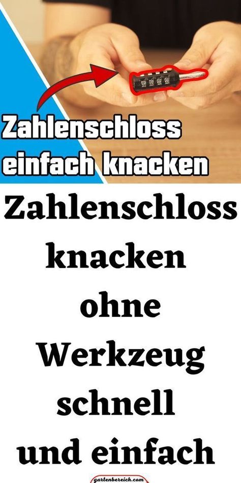 So kannst du ganz einfach ein Zahlenschloss knacken – schnell gemacht! Du hast ein Zahlenschloss, weißt aber deinen Code nicht mehr? Dann musst du noch lange nicht verzweifeln, denn ich zeige dir in diesem Video, wie du so gut wie jedes Zahlenschloss knacken kannst. Das ganze geht relativ einfach und du brauchst keine weiteren Werkzeuge, um dein Schloss zu knacken. Dabei ist es auch egal, ob du ein normales Vorhängeschloss, ein Fahrradschloss oder ein Kofferschloss hast. Diy And Crafts, Life Hacks, Coding, Good Things