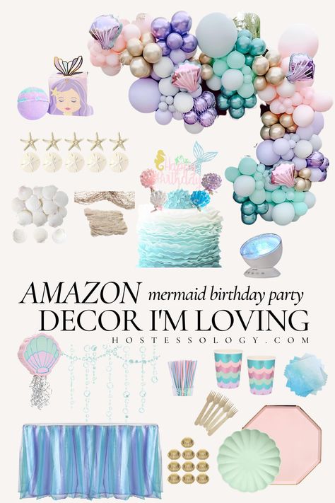 Aesthetic pink, purple, mint, and blue under the sea theme decor ideas for your bday celebration. #mermaidbirthday #undertheseabirthday #onederthesea #amazon #amazonfinds 3 And Under The Sea, 3 Under The Sea Birthday Party, Mermaid Theme 2nd Birthday Party, Little Mermaid Birthday Decorations, Mermaid Birthday Party Pink, Under The Sea Birthday Games, Under The Sea Birthday Girl, Under The Sea Two Year Old Birthday, Under The Sea Turning 3