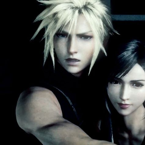 #ff7 Cloud And Tifa Matching Pfp, Cloud And Tifa Matching Icons, Final Fantasy Matching Icons, Tifa Cloud, Tifa Ff7 Remake, Pink Academia, Final Fantasy Cloud, Cloud And Tifa, Final Fantasy Collection