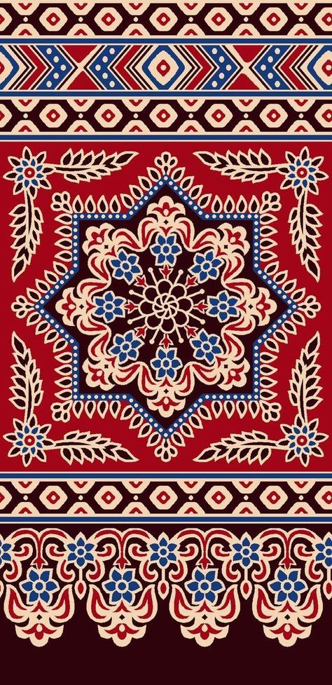 Ethnic Print Pattern, Tropical Fabric Prints, Kalamkari Fabric, Mughal Art Paintings, Ajrakh Prints, Print Design Art, Paisley Art, Textile Prints Design, Border Embroidery Designs