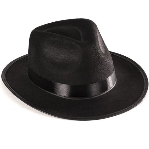 Funny Party Hats Black Gangster Hat - Black Fedora Hats - Costume Hats - Costume Accessories -- Continue to the product at the image link. (This is an Amazon affiliate link) Classic Black Fedora Costume Hat, Black Brimmed Cosplay Hat, Mafia Costume, Vintage Black Fedora Hat, Gangster Costumes, Black Military Brimmed Hat, Black Fedora Hat, Cheap Hats, Gatsby Themed Party