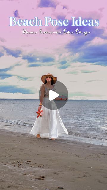 𝐌 𝐀 𝐍 𝐈 𝐒 𝐇 𝐀 (𝐌𝐢𝐧𝐢) on Instagram: "Save this Video for your Next Beach Holiday 🏖️ • Back story of this video - it was too windy & cold while shooting this video and coz of that it was so hard to manage my hairs, hat and off course my skirt as well 😀 so please guys ignore my messy look 😍 & I hope you all like these poses 🙏❤️ • Wearing @bershka  Heels @zara  Location- Larnaca, Cyprus 🇨🇾  • Beach poses, pose ideas, photography, beach outfit, fun poses, solo pose, fashion style, ootd  • • #minishalove #beach #beachphotography #beachoutfit #beachphoto #fashionstyle #ootd #outdoors #explore #explorepage #reelsvideos" Location Shoot Ideas, Beach Solo Photo Ideas, Beach Dress Poses, Solo Poses Instagram, Bershka Heels, Solo Pose Ideas, Beach Photo Shoot Ideas, Beach Poses By Yourself Instagram, Creative Beach Pictures