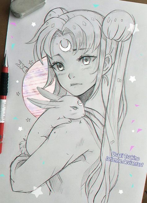 Bunny Nursery Art, Moon Bunny, Girl Base, Bunny White, Bunny Watercolor, Girl Drawing Sketches, Sailor Neptune, Usagi Tsukino, Sailor Mercury