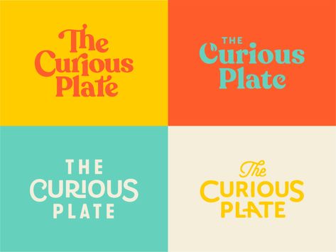 Food Blogger Typography by Joe Hansen for Gardner Design on Dribbble Food Typography Design, Food Colors Palette, Food Font, Food Typography, Blogger Logo, Retro Color Palette, Food Branding, Brand Color Palette, Brand Fonts