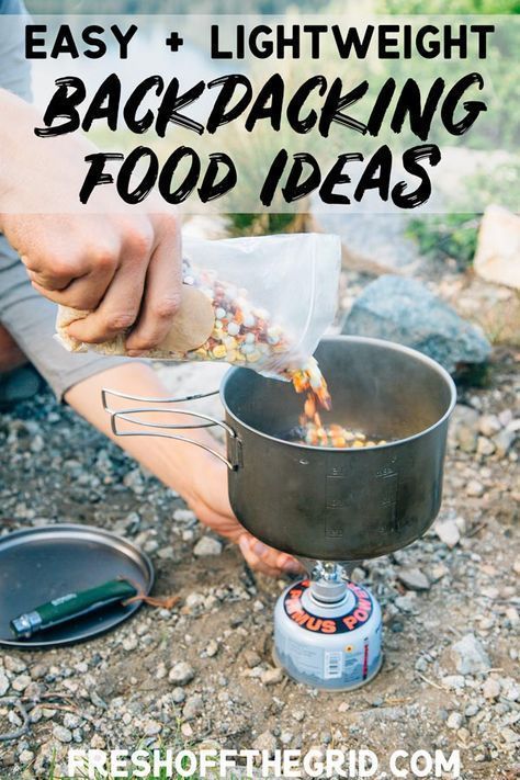 The Best Backpacking Food Ideas - Backpacking Breakfasts, Backpacking Lunch, Backpacking Dinners - we show you our favorite picks from our time on the trail! #backpackinglunch Lightweight Backpacking Food, Best Backpacking Food, Backpacking Breakfast, Hiking Lunch, Backpacking Food Ideas, Hiking Food, Kayak Camping, Bushcraft Camping, Backpacking Food