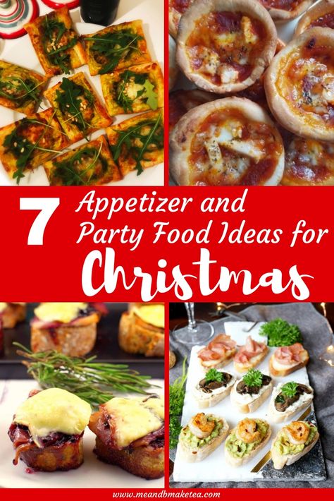 7 super simple christmas party food, appetizer and canape ideas to delight your guests and any crowd with. Easy Christmas Party Food, Christmas Party Food Ideas, Easy Christmas Party, Christmas Buffet, Christmas Appetizers Party, Christmas Recipes Appetizers, Party Food Ideas, Christmas Brunch, Xmas Food