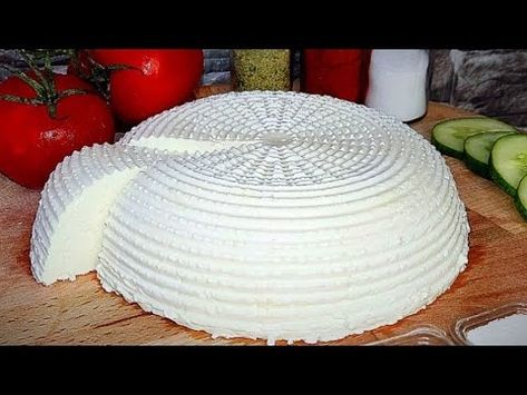 (22) No rennet❌️ Only milk and water ✅️❗️ How to make cheese at home - Amazing recipe 4K - YouTube Baked Veggies, Queso Cheese, Biscotti Recipe, Homemade Cheese, Best Cheese, American Cheese, How To Make Cheese, How To Make Homemade, Vegan Cheese