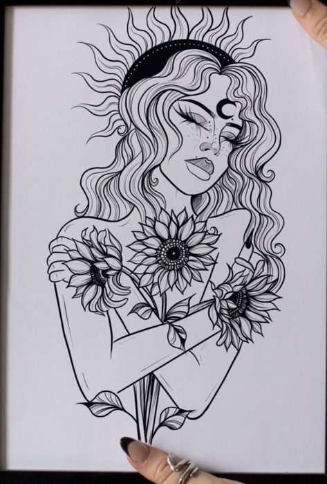 Canvas Embroidery, Armband Tattoos, Goddess Tattoo, Tattoo Style Drawings, Tattoo Girl, Girly Tattoos, Dark Tattoo, Tattoo Outline, Sleeve Tattoos For Women