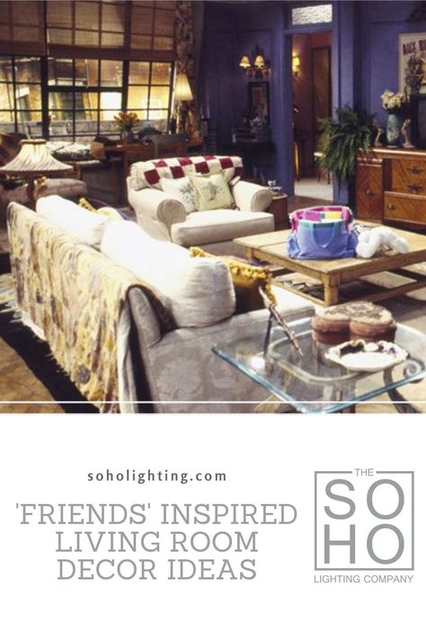 Time to change things up! So today we’re taking a trip down memory lane for some interior design inspiration that’s sure to conjure up some serious nostalgia. Because who doesn’t remember the iconic hit T.V show of the 90’s ‘Friends’ and it’s equally iconic set designs? #friends #friendstvshow #interiorinspiration #homeinspiration #livingroomideas #livingroominspiration Home Still, Open Plan Living Room, Set Designs, Living Room Decor Ideas, Floral Curtains, Room Decor Ideas, Humble Abode, Inspired Living, Open Plan Living