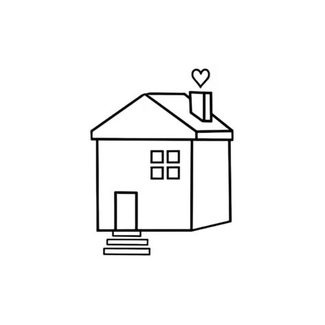 Harry’s House Tattoo Outline, Home Tatoos Ideas, Harrys House Tattoos Matilda, Hslot Tatoos, Harry Styles House Tattoo, Harry Styles Outline Tattoo, Harry’s House Inspired Tattoos, Harry Styles Tattoos Harrys House, Stomper Tattoo