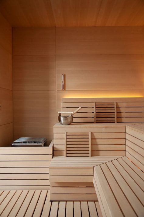 Inns of Aurora Sauna Aesthetic, Scandinavian Saunas, Sauna Lights, Home Spa Room, Wellness Room, Traditional Saunas, Steam Sauna, Sauna Design, Sauna Room