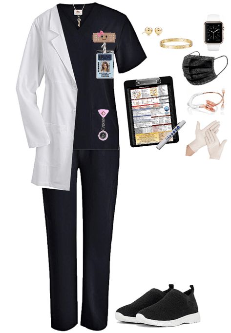 Doctor style outfit ideas | Medical Outfit Doctors Fashion, Doctor Aesthetic Outfit, Doctor Outfit Ideas, Doctor Outfit Aesthetic, Doctor Outfit Women, Scrubs Fashion, Outfit Ideas For Office, Medical Scrubs Fashion, Doctor Style