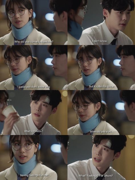 "When did you start...having feelings for me?" (While You Were Sleeping, 2017) While You Were Sleeping Kdrama, Funny Romance, While You Were Sleeping, Medical Drama, Drama Funny, Drama Quotes, One Day I Will, Korean Drama, Kdrama