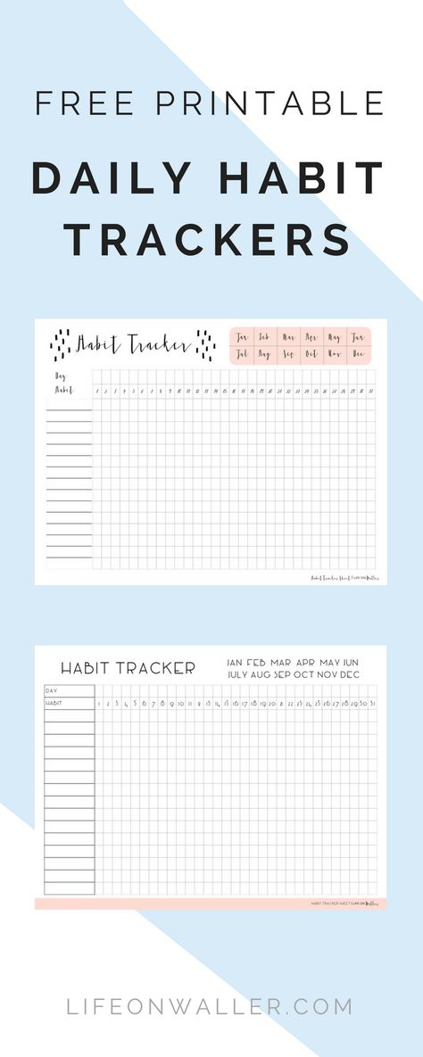 free printable habit trackers use this habit tracker to keep track of goals and help motivate you by providing a visual of your progress! Goal Calendar Free Printable, Healthy Habits Tracker, Binder Journal, Printables Planner, Daily Habit Tracker, Gratis Printables, Fitness Shirts, Habit Tracker Bullet Journal, Habit Tracker Printable