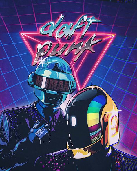 Daft Punk poster on Behance Daft Punk Poster, Thomas Bangalter, Art Punk, Punk Wallpaper, Punk Poster, Arte Punk, Punk Pins, Posca Art, New Retro Wave