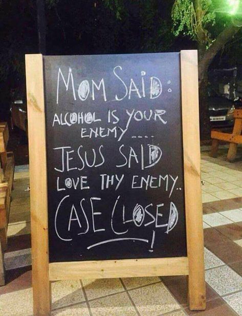 #Alcohol is Your Enemy #Jesus,#Jesus Christ,#MOTHER,#Mom,#alcohol https://www.thekumachan.com/alcohol-is-your-enemy/ Nye London, Christmas Architecture, Bartender Quotes, Alcohol Jokes, Diverse Wedding, Gin Quotes, Letterboard Signs, Bar Jokes, Funny Test Answers