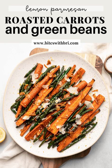 Essen, Roasted Green Beans And Carrots, Southern Veggies, Green Beans And Carrots, Green Beans Side, Green Beans Side Dish, Roasted Green Beans, Carrot Salad, Green Bean Recipes