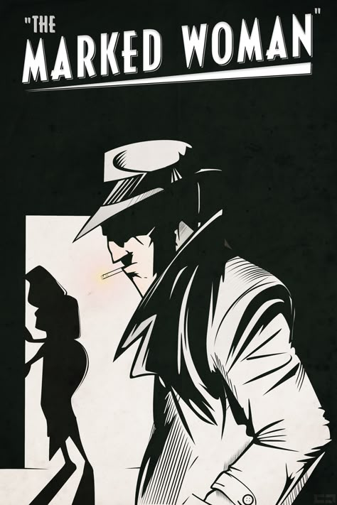 Phillip Marlowe, Detective Noir, Noir Detective, Detective Aesthetic, Graphisches Design, Graphic Novel Art, Neo Noir, Pulp Art, Art Idea