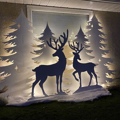 4ft Female Reindeer Template When Made. Printable Trace and Cut Christmas Silhouette Decor Templates / Stencils. PDF - Etsy South Africa Silhouette Decor, Christmas Silhouette, Christmas Tree Silhouette, Tree Silhouette, Dremel, Decor Christmas, Outdoor Christmas, Template Printable, Deer