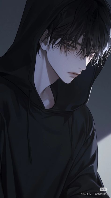 Male Oc Black Hair, Hot Male Oc Art, Bad Boy Dp, Handsome Anime Characters, Emo Anime Boy, Black Hair Anime Guy, Guys With Black Hair, Brown Eyes Black Hair, Black Hair Boy