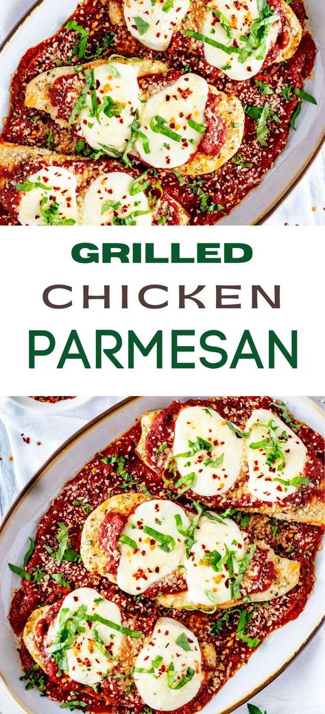 Italian Seasoned Chicken, Breading Chicken, Grilled Chicken Parmesan, Chicken Marinara, Healthy Chicken Parmesan, Chicken With Italian Seasoning, Easy Grilled Chicken, Chicken Parmigiana, Seasoned Chicken