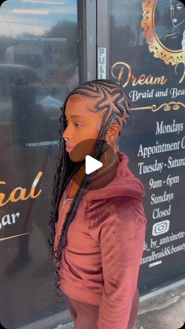 Braids by Antoinette on Instagram: "🤩🤩 

.
.
#braiding #tampahair  #cornrows  #tampabraider  #hairbraider  #tampastylist  #neatbraids  #stpetebraider  #hairstylist  #salonowner #salonlife #prettybraids #braidseason  #braidgang  #braiddesigns  #braidtutorial  #braidout" Freestyle Fulani Braids, Freestyle Fulani, Knotless Braids For Kids, Braids Simple, Braided Prom Hair, Curly Hair Drawing, Braided Hairstyles For Teens, Wacky Hair Days, Beautiful Braided Hair