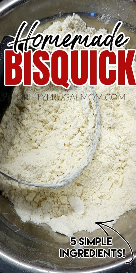 Bisquick Mix Recipe, Dessert Smoothies, Homemade Biscuit, Baking Mix Recipes, Homemade Bisquick, Homemade Dry Mixes, Cooking Substitutions, Homemade Pantry, Bisquick Recipes