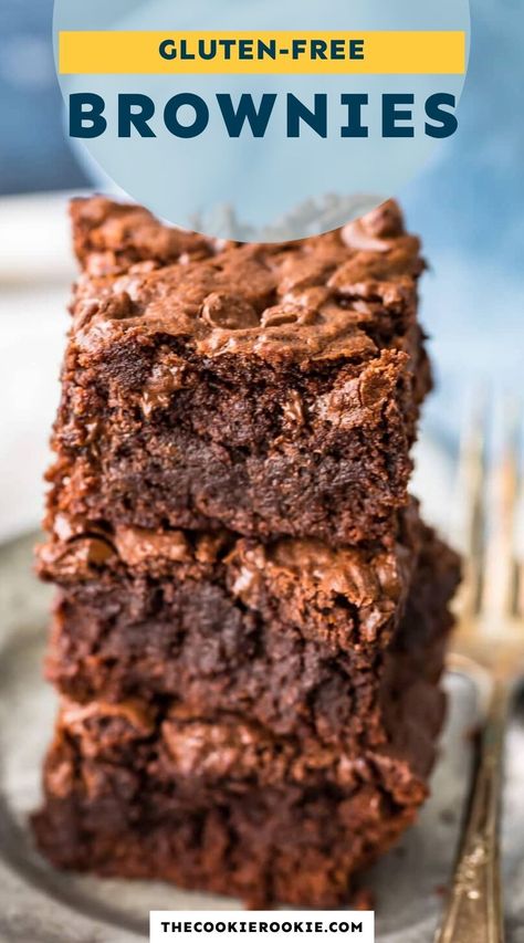 Gluten Free Chewy Brownies, Gluten Free Brownies Without Chocolate Chips, Gluten Free Flour Brownies, Gluten Free Brownies Bobs Red Mill, Best Gf Brownies, Gluten Free Brownie Recipe Easy, Homemade Gluten Free Brownies, Gluten Free Brownies From Scratch, Brownie Recipes Gluten Free