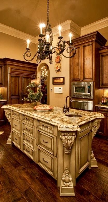 Tuscan Kitchen Design, Tuscan Design, Tuscan Kitchen, Mediterranean Home Decor, Tuscan House, Tuscan Decorating, Mediterranean Home, Tuscan Style, Luxury Kitchens